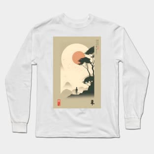 Japanese Inspired Design Long Sleeve T-Shirt